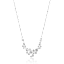 Load image into Gallery viewer, Sterling Silver Zirconia Bezel Set Bubble Necklet