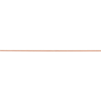 50cm Sterling Silver and Rose Gold Plate Curb Link Chain