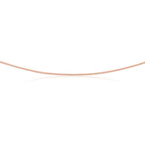 50cm Sterling Silver and Rose Gold Plate Curb Link Chain