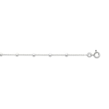 Load image into Gallery viewer, Sterling Silver 25cm Ball and Trace Chain Anklet
