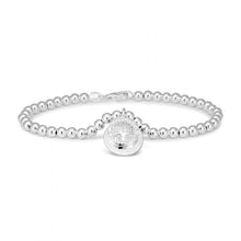 Load image into Gallery viewer, Sterling Silver Tree Of Life Charm 19cm Ball Bracelet