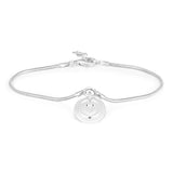 Sterling Silver Fancy Heart Charm 19.5cm Bracelet