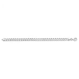 Sterling Silver Square Curb 21cm Bracelet