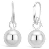 Sterling Silver 12mm Ball Drop Earrings