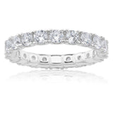 Sterling Silver Round Zirconia Wrap-Around Ring   *NO RESIZE*