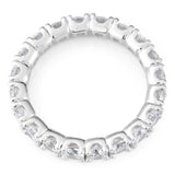 Sterling Silver Round Zirconia Wrap-Around Ring   *NO RESIZE*