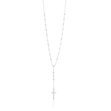 Load image into Gallery viewer, Sterling Silver 50cm Chain with Cross Drop Pendant