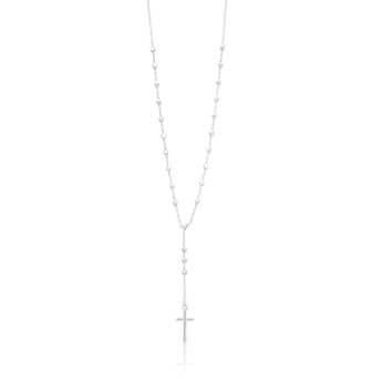 Sterling Silver 50cm Chain with Cross Drop Pendant