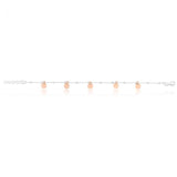 Sterling Silver Rose Gold Plated Multi-Disc Charm Bracelet