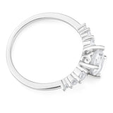Sterling Silver Cubic Zirconia Round Ring