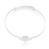 Sterling Silver Claddagh Expandable Baby Bangle
