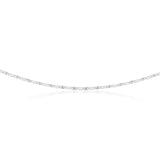 Sterling Silver 19cm Fancy Dicut Twist Bracelet