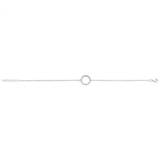 Sterling Silver Zirconia Circle of Life Bracelet