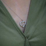 Sterling Silver Zirconia Claddagh Pendant
