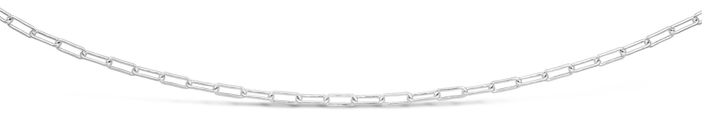 Sterling Silver 45cm Elongated Fancy Link Chain