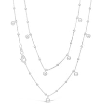 Load image into Gallery viewer, Sterling Silver 60cm Multi Charm Drop Fancy Necklet