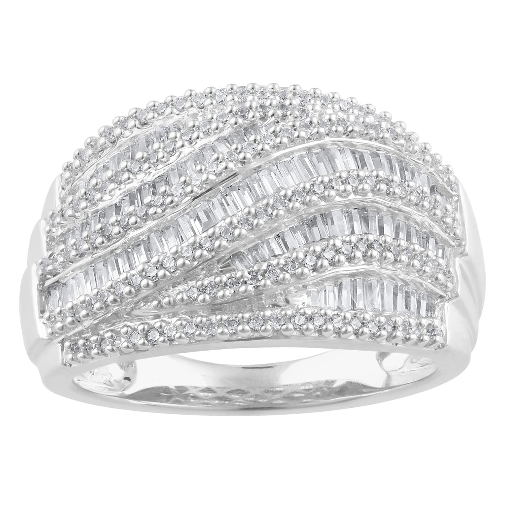 Sterling Silver 1 Carat Diamond Ring