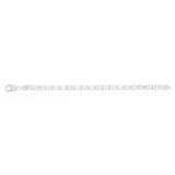 21cm Sterling Silver 200 Gauge Anchor Bracelet