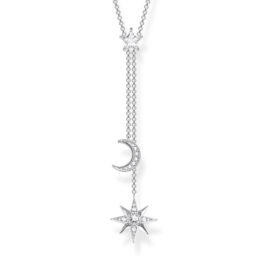 Sterling Silver Thomas Sabo Magic Star and Moon Necklace