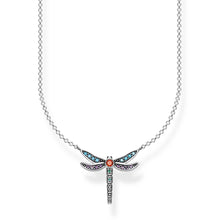 Load image into Gallery viewer, Sterling Silver thomas Sabo Paradise Dragonfly Necklace