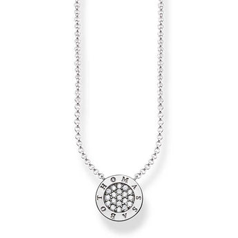 Sterling Silver Thomas Sabo Classic Pave Necklace