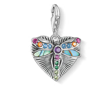 Load image into Gallery viewer, Sterling Silver Thomas Sabo Charm Club Dragonfly Heart