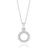 Sterling Silver Claw Set Circle of Life Pendant