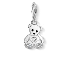 Load image into Gallery viewer, Sterling Silver Thomas Sabo Charm Club Teddy Bear Zirconia