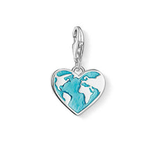 Load image into Gallery viewer, Sterling Silver Thomas Sabo Charm Club Heart of the World