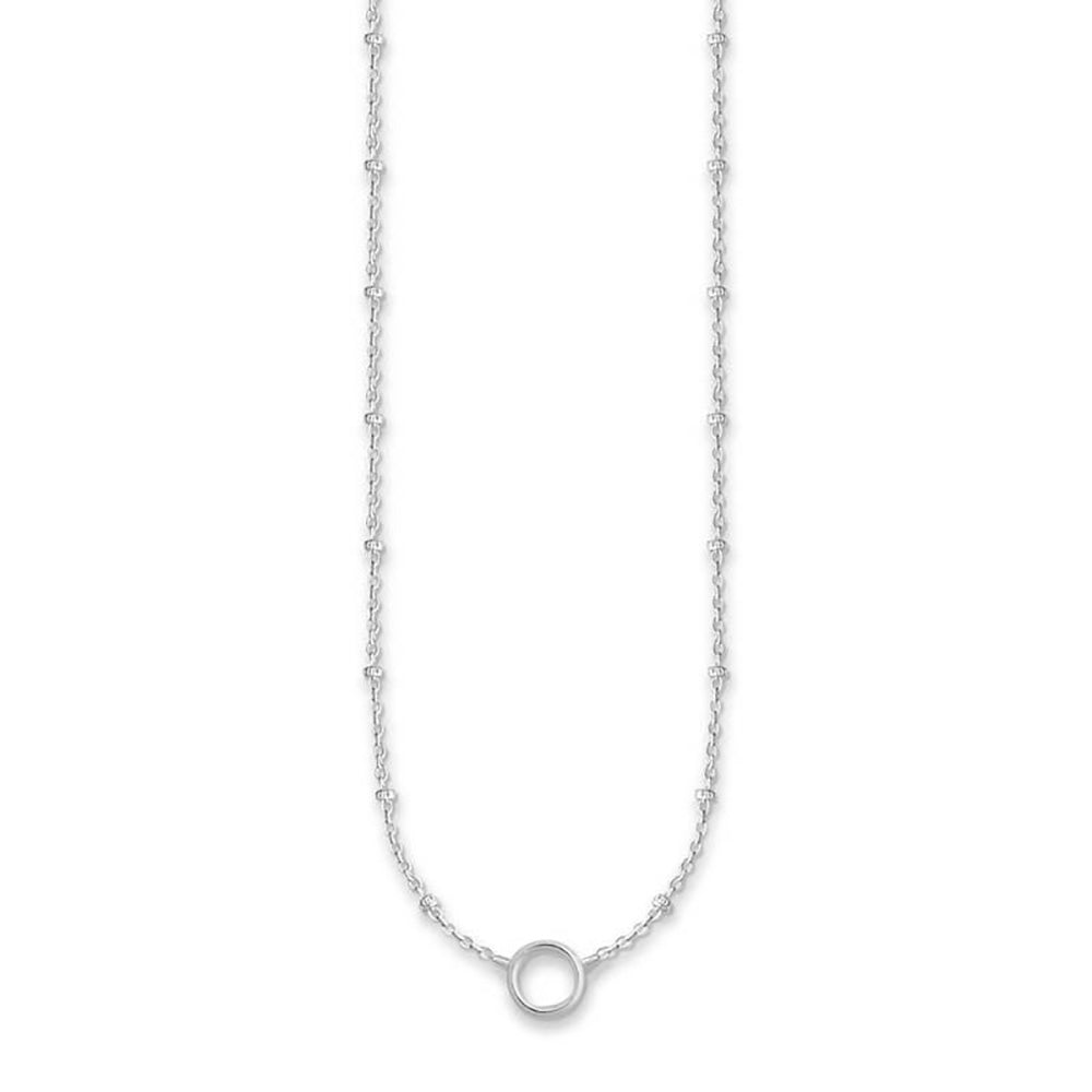 Sterling Silver Thomas Sabo Charm Club Silver Fine Necklace 40-45cm