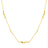 Ania Haie Gold Plated Sterling Silver Twister Helix 38cm Necklace