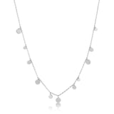 Ania Haie Sterling Silver Geometry Class Mixed Disk Necklace