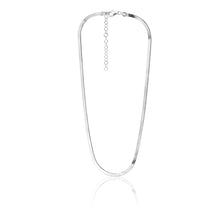 Load image into Gallery viewer, Sterling Silver 3mm Wide 45cm Flat Herringbone Necklet