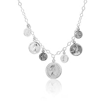 Load image into Gallery viewer, Sterling Silver 41cm Multi Coin Necklet