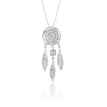 Load image into Gallery viewer, Sterling Silver 45cm Dream Catcher Necklet set with Swarovski Crystal