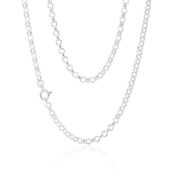 Sterling Silver 45cm 70 Gauge Belcher Chain