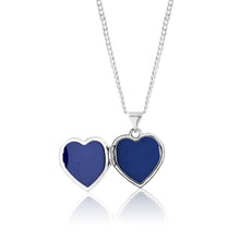 Load image into Gallery viewer, Sterling Silver 15mm Zirconia Fairy Wishes Heart Locket