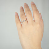 Sterling Silver Zirconia Weave Ring