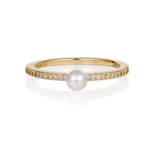 Load image into Gallery viewer, Georgini Heirloom Gold Plated Sterling Silver Fresh Water Pearl Cherished Ring