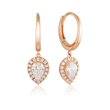 Load image into Gallery viewer, Georgini Luxe Rose Gold Plated Sterling Silver Splendore Earrings