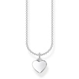 Sterling Silver Thomas Sabo Charm Club Small Heart Necklace 38-45cm