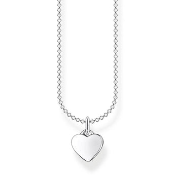 Sterling Silver Thomas Sabo Charm Club Small Heart Necklace 38-45cm