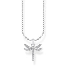 Load image into Gallery viewer, Sterling Silver Thomas Sabo Charm Club Dragonfly Necklace 38-45cm
