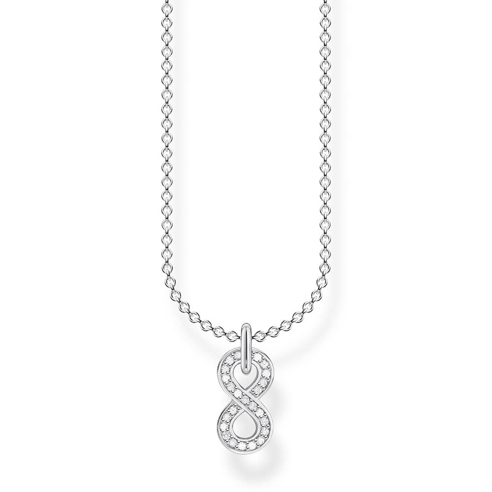 Sterling Silver Thomas Sabo Charm Club Infinity Necklace 38-45cm