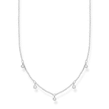Load image into Gallery viewer, Sterling Silver Thomas Sabo Charm Club Zirconia Necklace 40-45cm