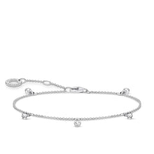 Load image into Gallery viewer, Sterling Silver Thomas Sabo Charm Club Zirconia Bracelet 16-19cm