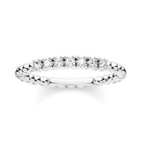Sterling Silver Thomas Sabo Charm Club Fine Zirconia Ring