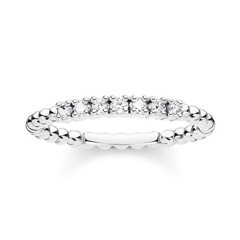 Sterling Silver Thomas Sabo Charm Club Fine Zirconia Ring