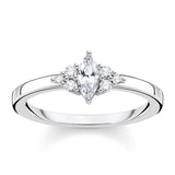 Sterling Silver Thomas Sabo Charm Club Vintage Zirconia Ring