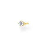Gold Plated Sterling Silver Thomas Sabo Charm Club Zirconia Stud * 1 Earring Only*